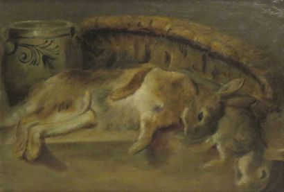 Ecole française du XIXème siècle. Nature...