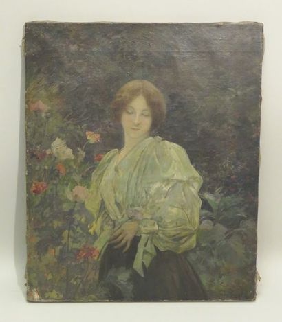 Numa-François GILLET (1868-1940). Femme à...