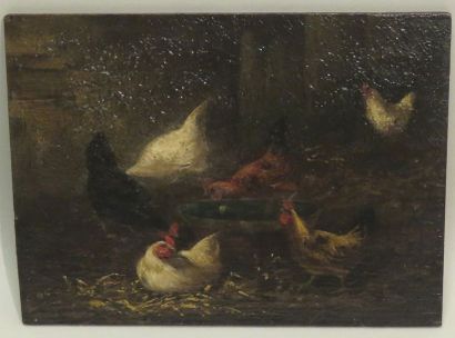 Charles Emile JACQUE (1813-1894). Scène de...