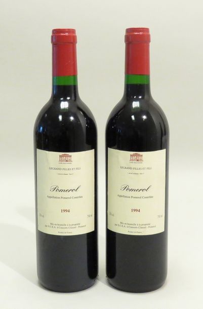 Pomerol, Legrand Filles et Fils, millésime...