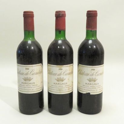 Château de Candale, Margaux, millésime 1980....
