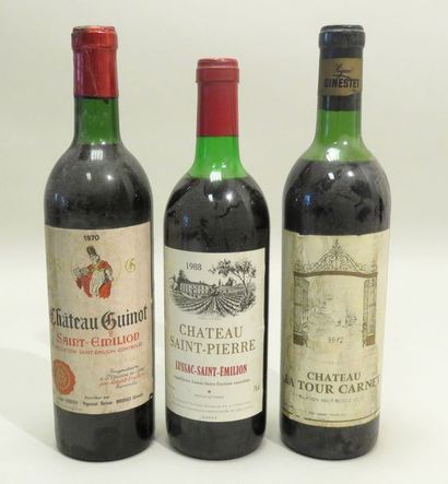 Lot de 3 BTLS, comprenant : -Château Guinot,...