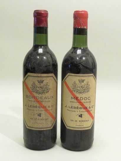 Lot de 2 BTLS, comprenant : -Médoc, J.Lebègue...