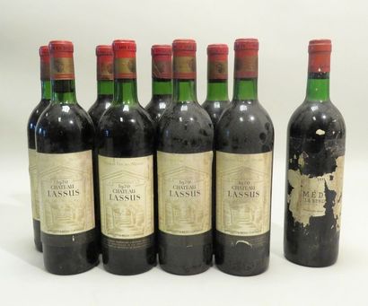 Château Lassus, Médoc, millésime 1970. 8...