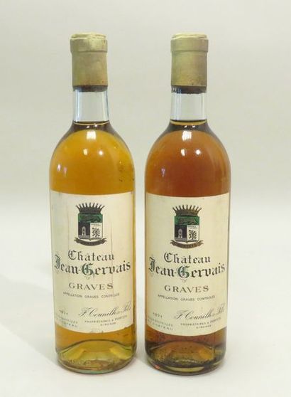 Château Jean-Gervais, Blanc, Graves, millésime...