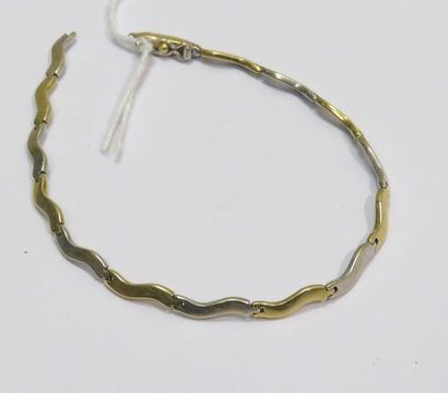 Bracelet à maillons articulés et mouvementés...