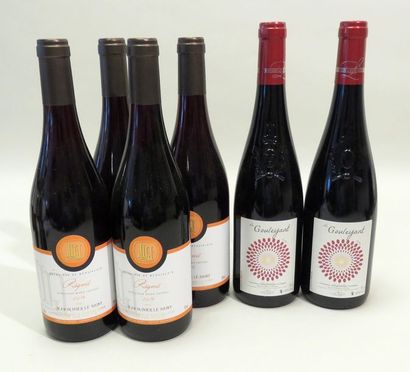 Lot de 6 BTLS, comprenant : -Régnié, Jean...