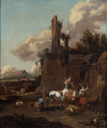 Dirck van BERGEN (Haarlem 1649 - 1700)

Bergères...