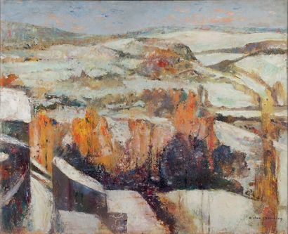 VICTOR CHARRETON (1864-1937)

De la terrasse
Huile...