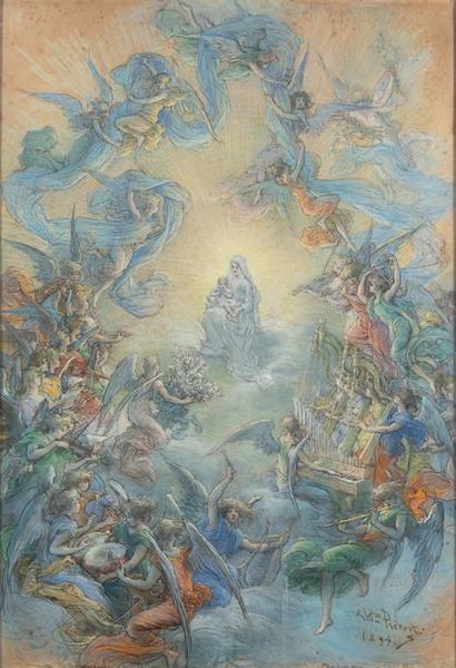 Alexandre PRÉVOST (1832-1910)

Vierge à l'enfant...