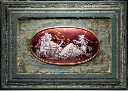 Taxile DOAT (1851-1938)

Muse et putti
Plaque...