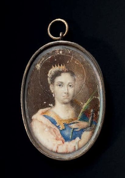 École FRANÇAISE vers 1740

Portrait de Sainte...