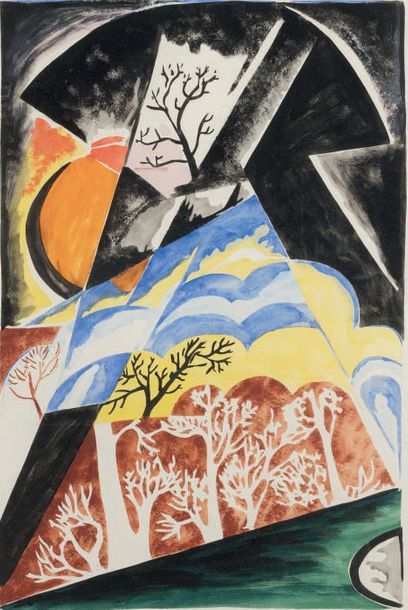 Natalia GONTCHAROVA, (1881-1962) attribué...