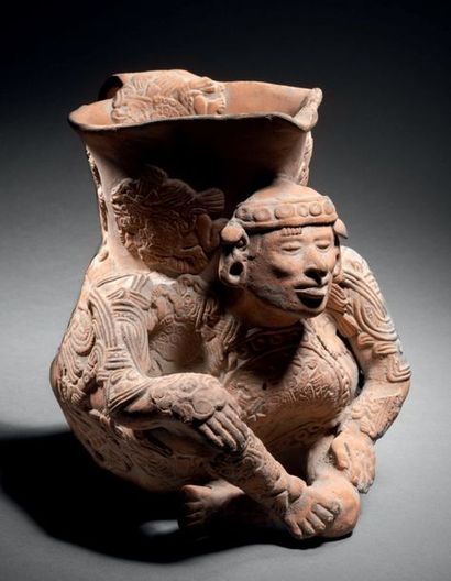ANTHROPOMORPHICAL PICHET Aztec culture, central...