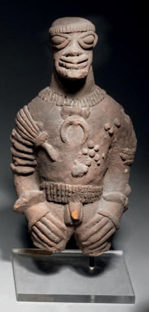LOT OF TWO STATUETTES KOMA, GHANA
Terracotta...