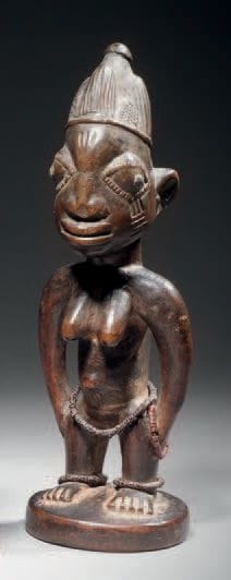 STATUETTE IBEJI YOROUBA, NIGERIA
Hard wood...