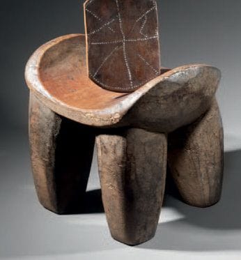 SENOUFO SEAT, CÔTE D'IVOIRE
Wood with a black-brown...
