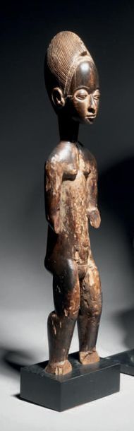 STATUE BAOULE, CÔTE D'IVOIRE
Bois à patine...