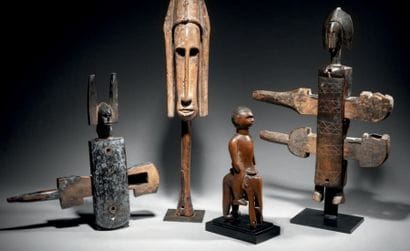 LOT DE DEUX SERRURES BAMBARA, MALI
Bois à...