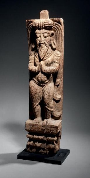 INDE
XVIIIe - XIXe siècles
Bois de char sculpté...