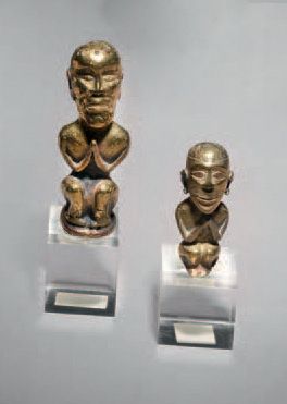 LOT DE DEUX POIGNÉES DE COUTEAUX KARO BATAK,...
