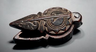 LOT D'UNE BOÎTE ET D'UNE COUPE, INDE
Bois...