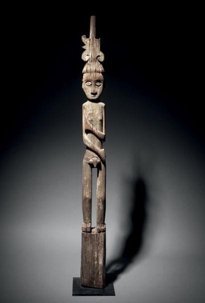POTEAU HAMPATONG DAYAK, KALIMANTAN, BORNÉO
Bois...