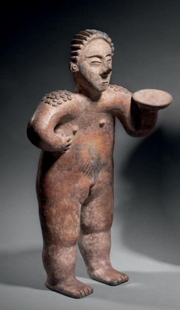 PORTEUSE DE COUPE CULTURE COLIMA, (NAYARIT-COAHUAYANA)...