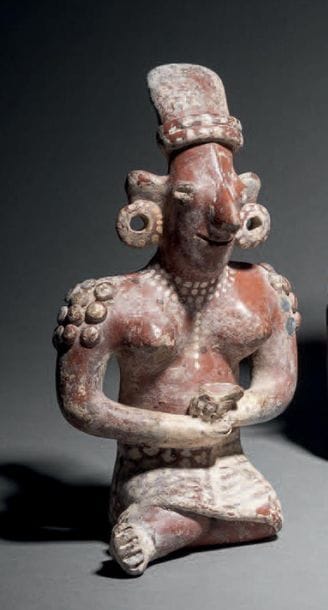 FEMME ASSISE LE TORSE NU
CULTURE JALISCO,...