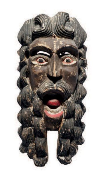 MASQUE D'HOMME BARBU
TIRANT LA LANGUE
ART...