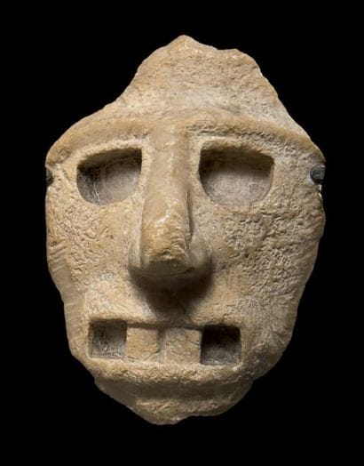 PETIT MASQUE FUNÉRAIRE
Culture Monte-Alban,...