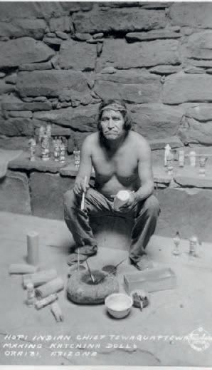 KATSINA, WORK OF HOPI CHIEF AND SCULPTOR
WILSON...