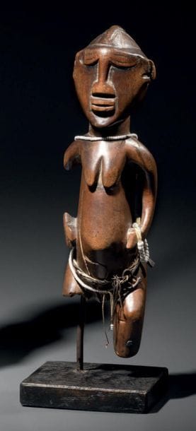 *STATUETTE KOULANGO, IVORY
COAST Late 19th-early...