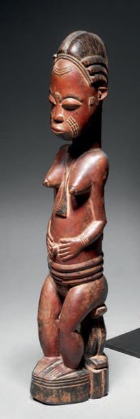 STATUETTE BAOULE, CÔTE D'IVOIRE
Wood with...