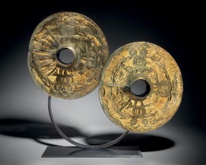 PAIR OF OGBA IBO PEGS,
NIGERIA
Copper
alloy...