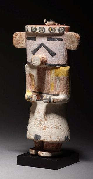 KATSINA HOE (KACHINA CLOWN) OR NAVAN
Hopi,...