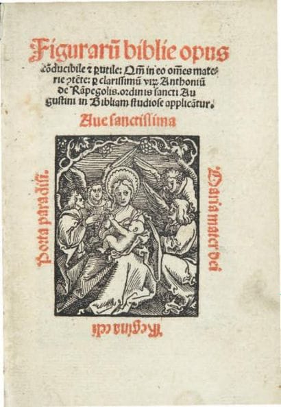 [RAMPEGOLLO (Antonio)]
Figurarum biblie opus...