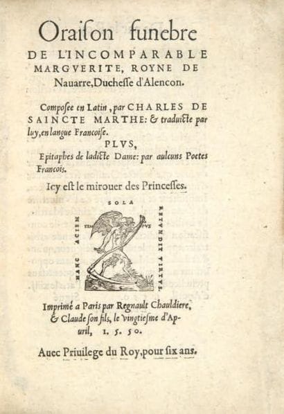 SAINTE-MARTHE (Charles de)
Oraison funebre...