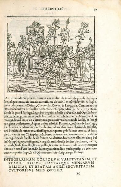 COLONNA (Francesco)
Hypnerotomachie, ou Discours...