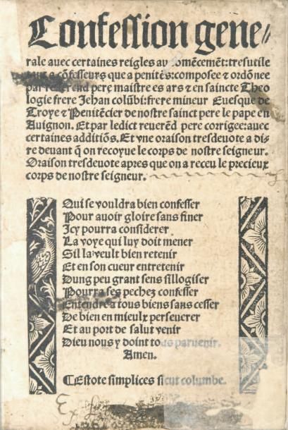 COLUMBI (Jean)
Confession generale avec certaines...