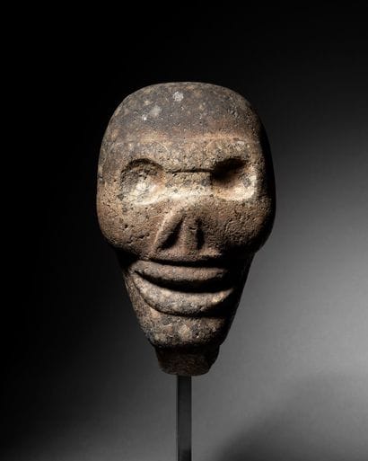 
? CRÂNE CULTURE TAÏNO, SAINT DOMINGUE 1000-1500...