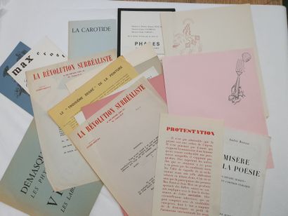 Lot of surrealist and other documents and...