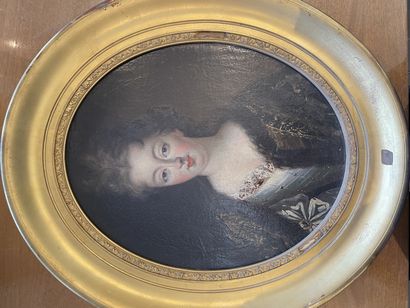 Ecole française du XVIIIème.

Oil on oval...