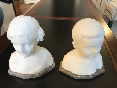 
Pair of busts



Children's figure



Alabaster



Signed...
