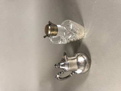 Small plain silver baluster teapot.
Minerva...