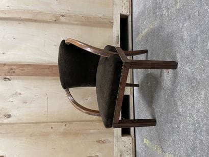 Set of Four armchairs:
One in light wood,...
