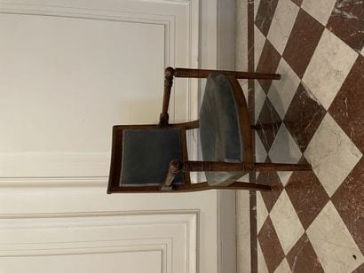 Walnut armchair. 
 Empire period.
Miscellaneous...