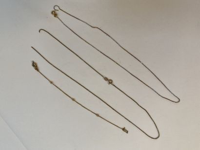 Gold 585°/°° and 750°/°°° of chain debris
Weight:...