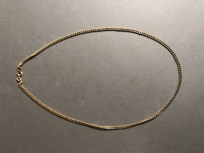 750°/°° gold chain with gold-plated metal...