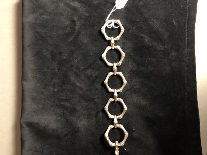 Articulated silver bracelet 800°/°°
With...